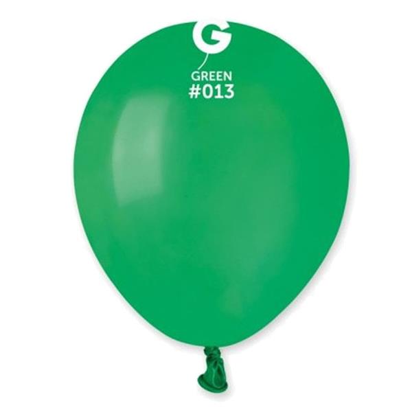 Balões Verde Esmeralda Látex, 14 cm, 100 unid.