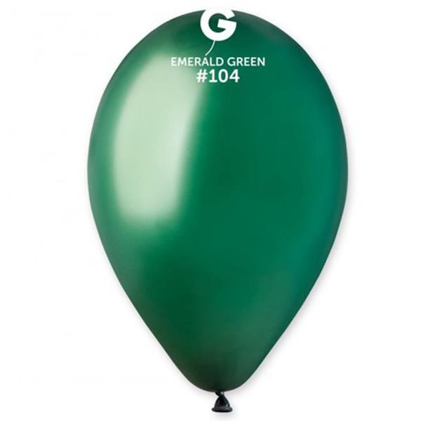 Balões Verde Esmeralda Látex, 30 cm, 100 unid.