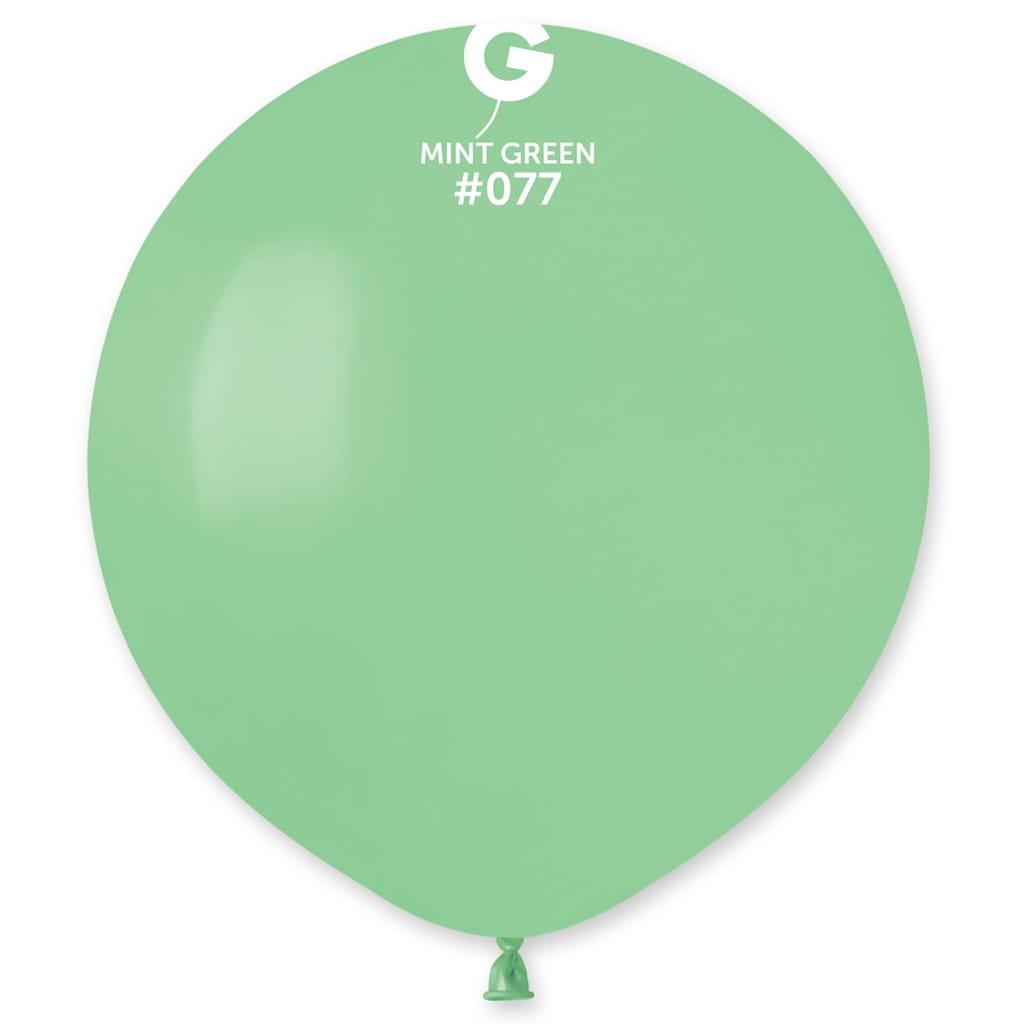 Balões Verde Menta Látex, 48 cm, 25 unid.