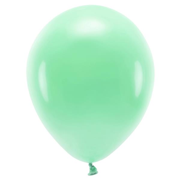 Balões Verde Menta Pastel Eco Látex, 30 cm, 10 unid.