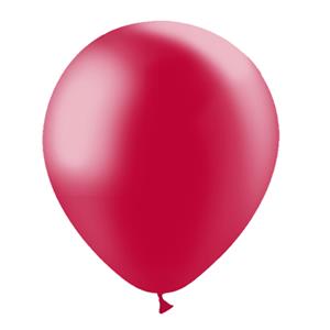 Balões Vermelho Metalizado Látex, 28 cm, 100 unid.