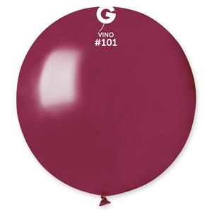 Balões Vermelho Vinho Látex, 48 cm, 25 unid.