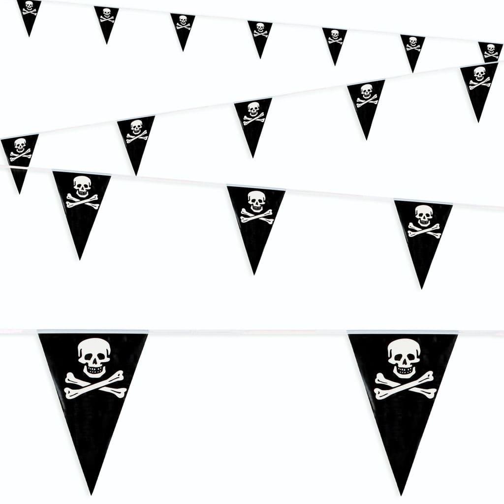 Bandeirolas Caveiras de Pirata, 6 mt