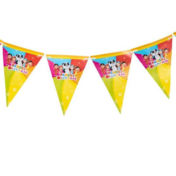 Bandeirolas Panda e os Caricas, 2,70 mt