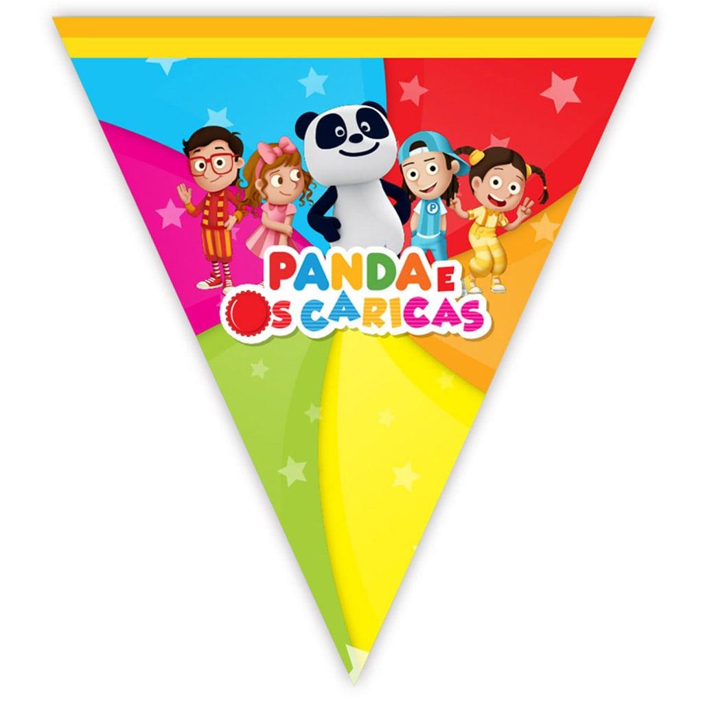 Bandeirolas Panda em Plástico, 350 cm