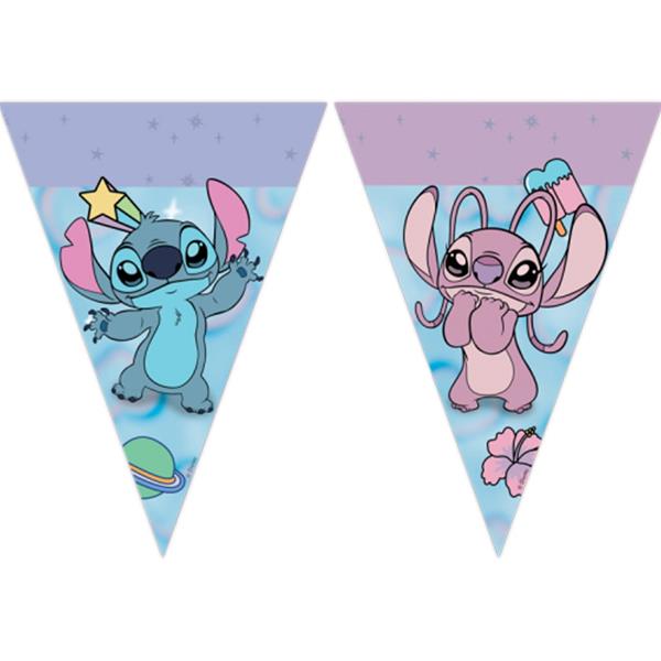Bandeirolas Stitch e Angel Cute, 2,30 mt Bandeirolas Stitch e Angel Cute, 2,30 mt