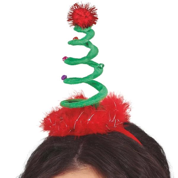 Bandolete com Árvore de Natal Verde Espiral