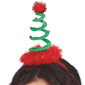 Bandolete com Árvore de Natal Verde Espiral