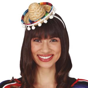 Bandolete com Mini Chapéu Mexicano