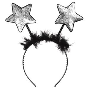 Bandolete Estrelas com Lantejoulas Prateadas Bandolete Estrelas com Lantejoulas Prateadas