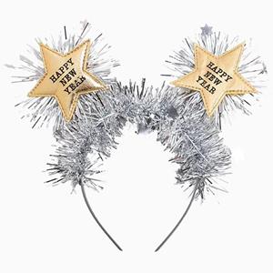 Bandolete Estrelas Douradas Happy New Year