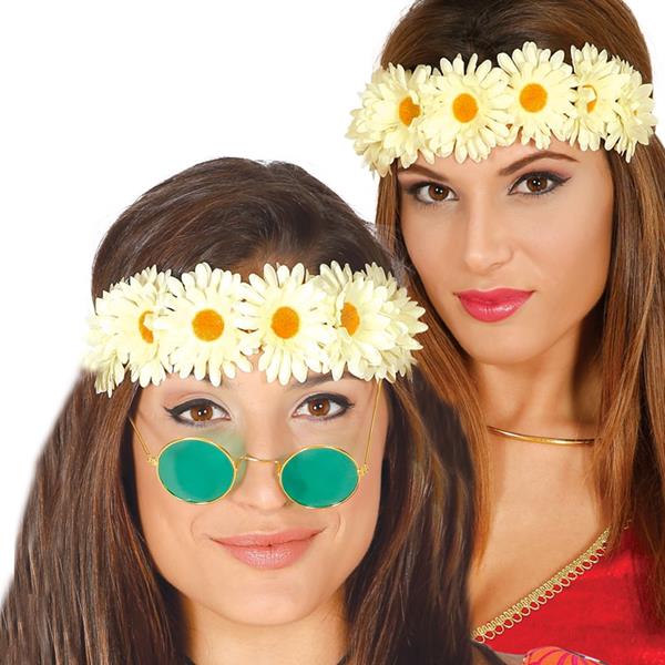 Bandolete Flores Brancas Hippie