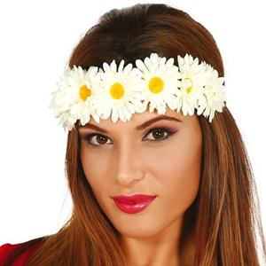 Bandolete Flores Brancas Hippie