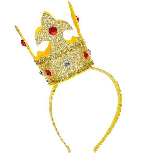 Bandolete Mini Coroa Dourada com Brilhantes