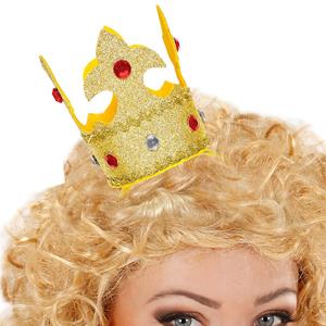 Bandolete Mini Coroa Dourada com Brilhantes