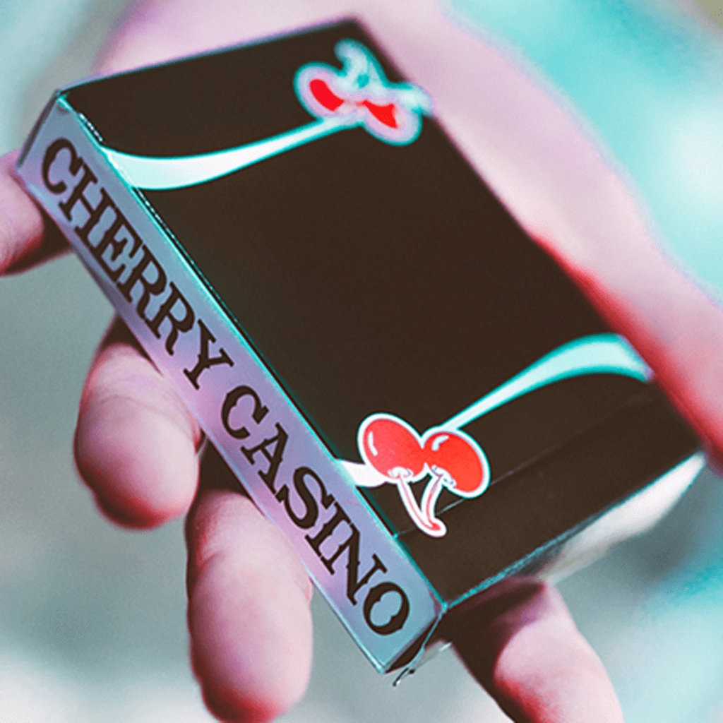 Baralho de Cartas Magia Cherry Casino Preto