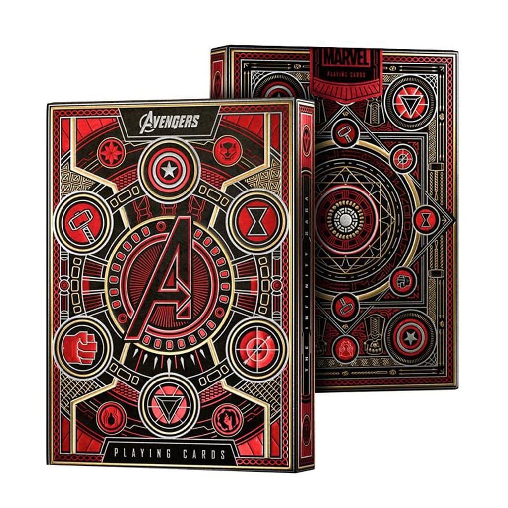 Baralho de Cartas Coleção Avengers Vermelho