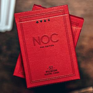Baralho de Cartas NOC Pro Burgundy Red