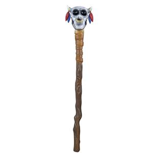 Bastão com Caveira Vudu de Feticeiro Desmontável, 70 cm Bastão com Caveira Vudu de Feticeiro Desmontável, 70 cm
