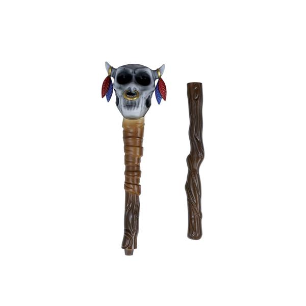 Bastão com Caveira Vudu de Feticeiro Desmontável, 70 cm Bastão com Caveira Vudu de Feticeiro Desmontável, 70 cm