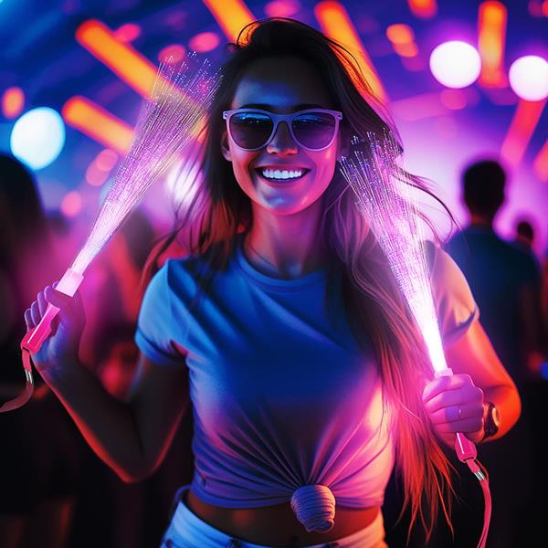 Bastão de Fibra Óptica LED