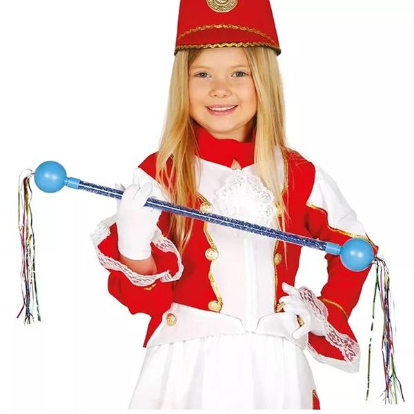 Bastão de Majorette com Fitas Coloridas