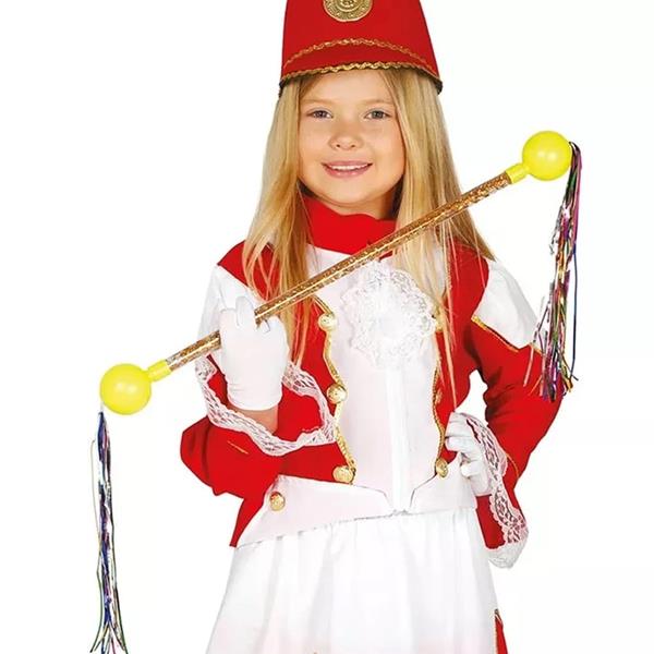 Bastão de Majorette com Fitas Coloridas