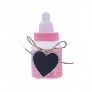 Biberon Baby Shower Rosa