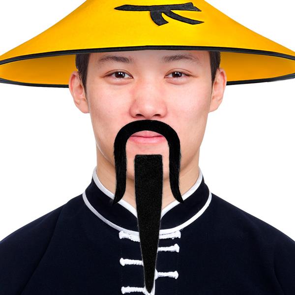 Bigode e Pêra Preto Chinês Samurai