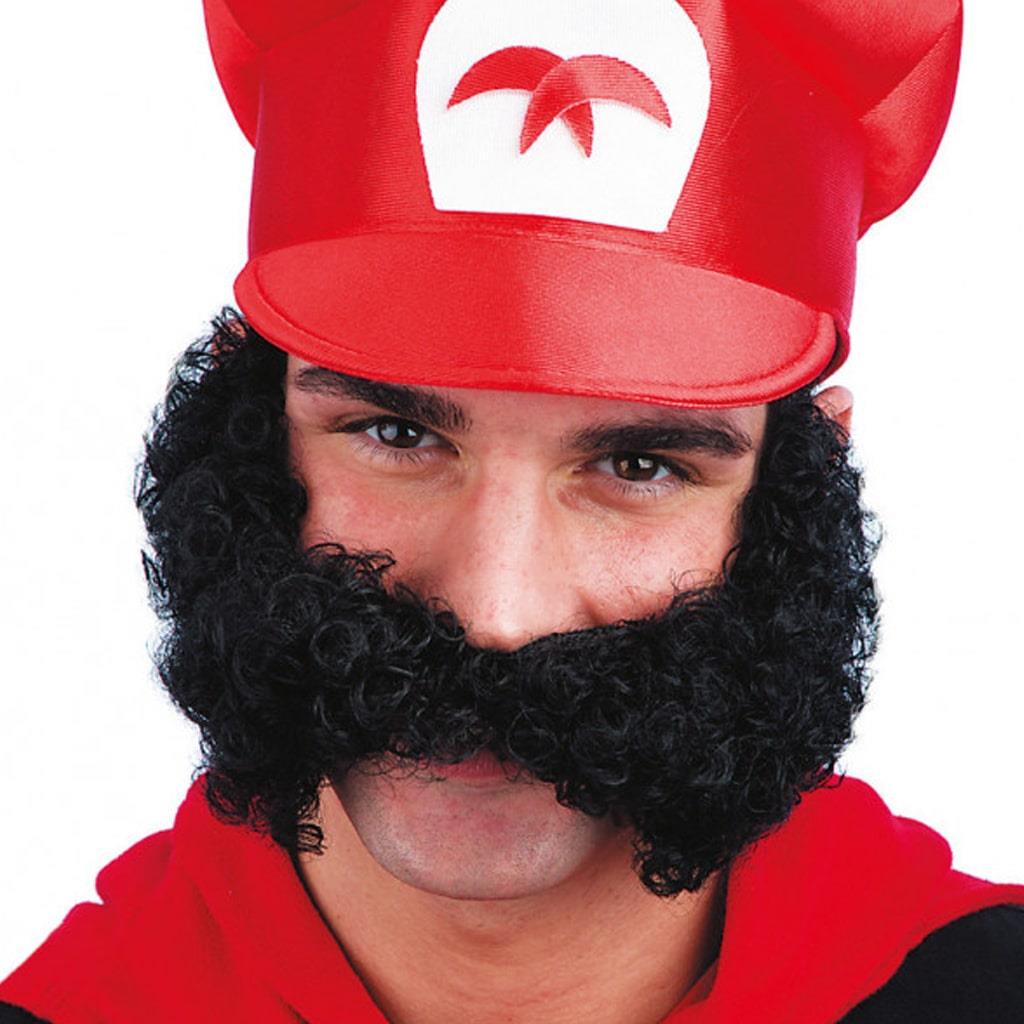 Bigode Preto de Super Canalizador Mario