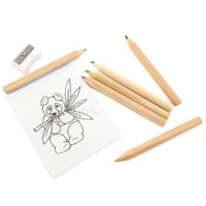 Bloco com Desenhos e Lápis para Pintar