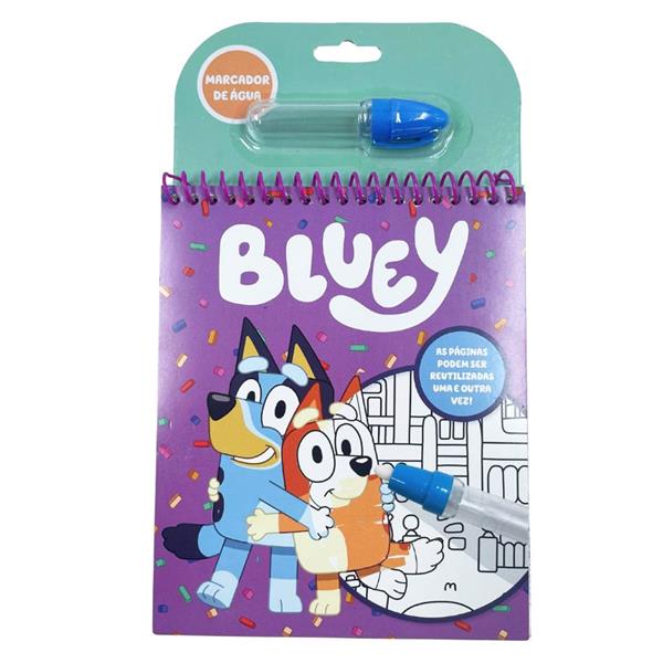 Bloco de Jogos Bluey com Marcador de Água