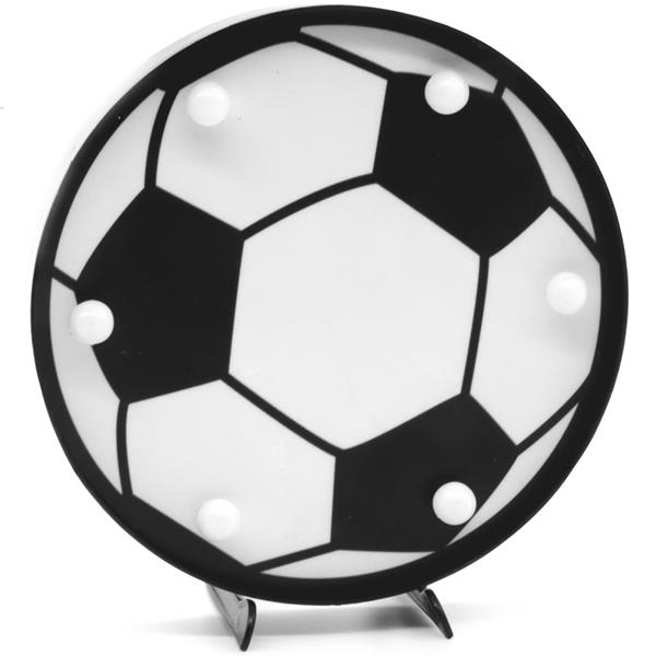 Bola de Futebol Decorativa com Luz, 16 cm