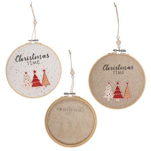 Bola de Natal com Árvores Decorativa para Pendurar