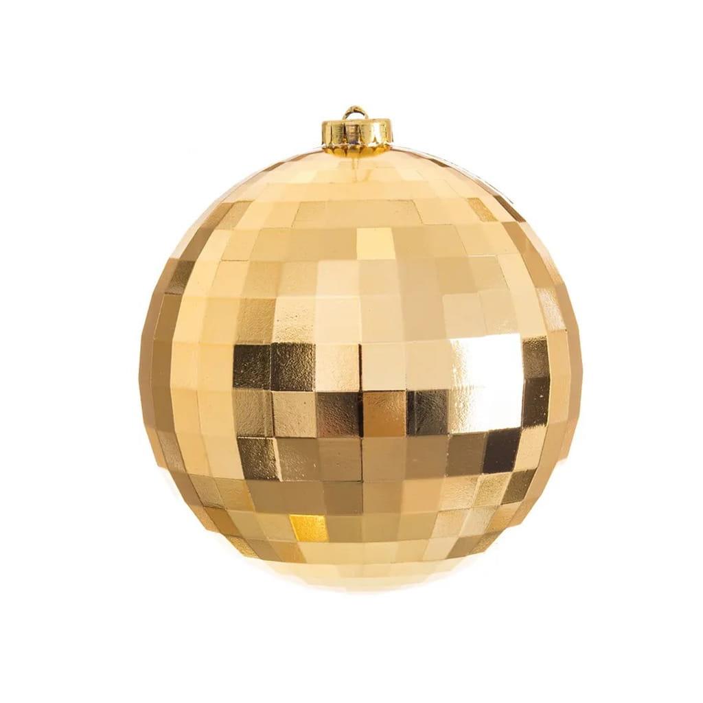 Bola de Natal Dourada com Efeito Espelhado para Pendurar, 15 cm