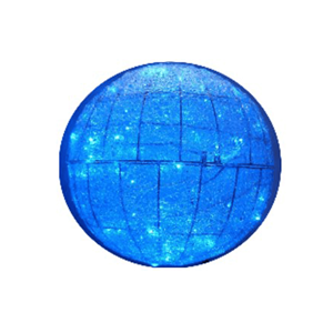 Bola Malha Led Azul Pequena