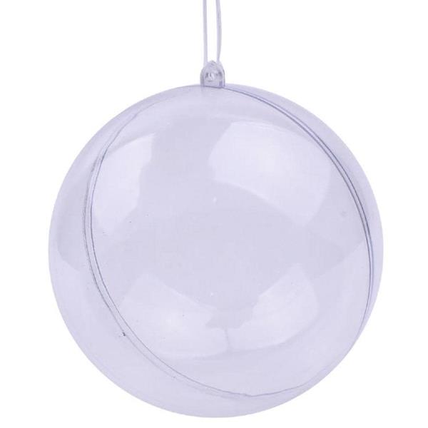 Bola Transparente Decorativa, 10 cm