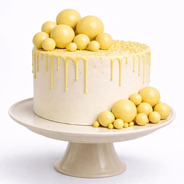 Bolas em Esferovite Amarelas Decorativas