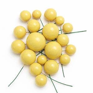 Bolas em Esferovite Amarelas Decorativas
