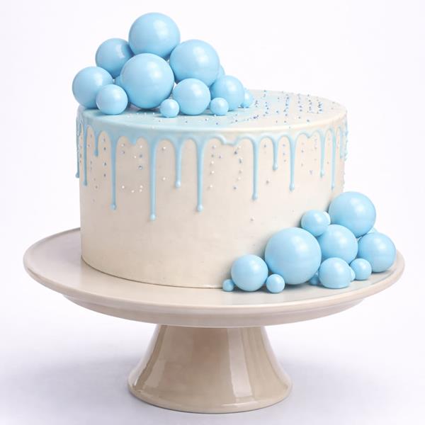 Bolas em Esferovite Azul Decorativas