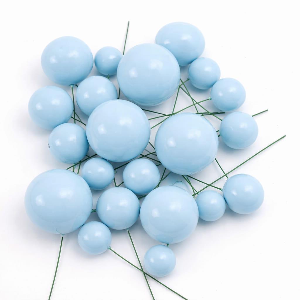 Bolas em Esferovite Azul Decorativas