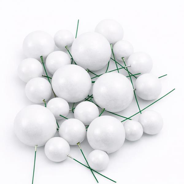 Bolas em Esferovite Brancas Decorativas