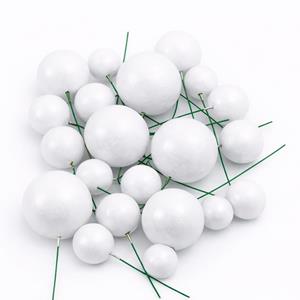 Bolas em Esferovite Brancas Decorativas