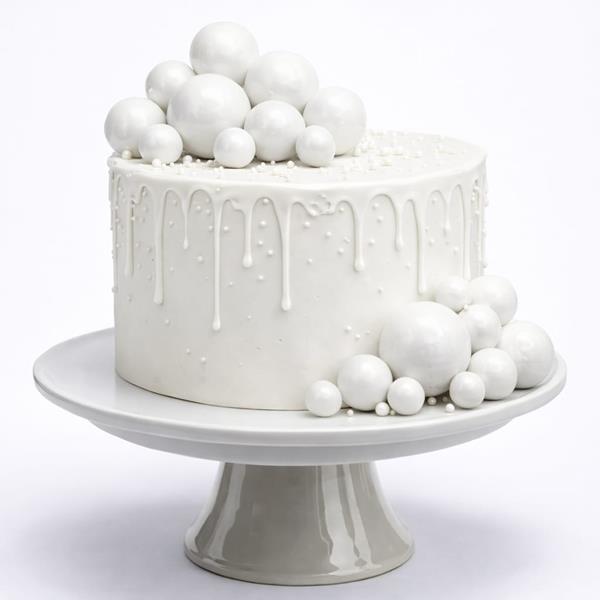 Bolas em Esferovite Branco Decorativas