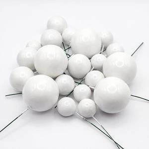 Bolas em Esferovite Branco Decorativas