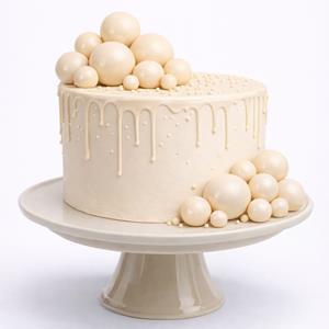 Bolas em Esferovite Creme Decorativas