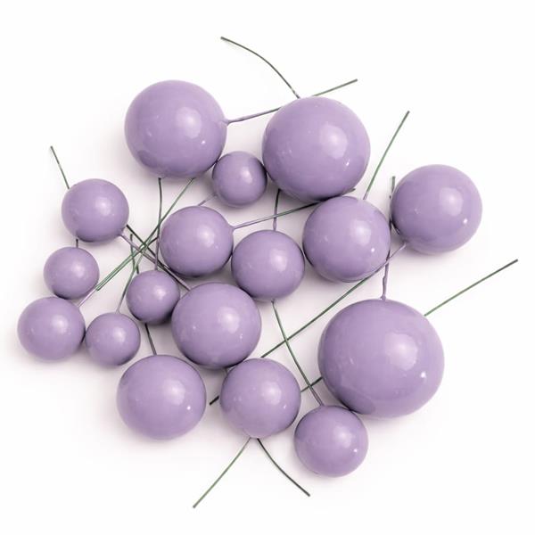 Bolas em Esferovite Lilás Decorativas