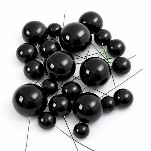 Bolas em Esferovite Preto Decorativas