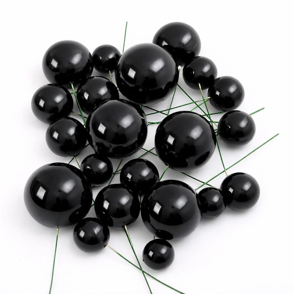 Bolas em Esferovite Preto Decorativas