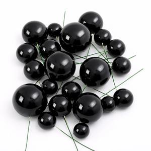 Bolas em Esferovite Preto Decorativas